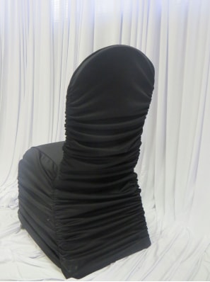 Spandex Chair Cover — Black
