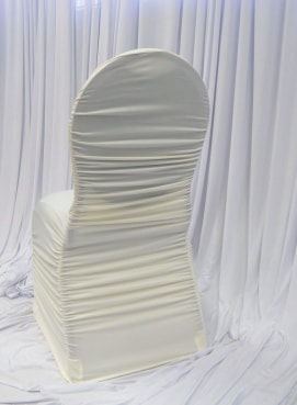 Spandex Chair Cover — Ivory