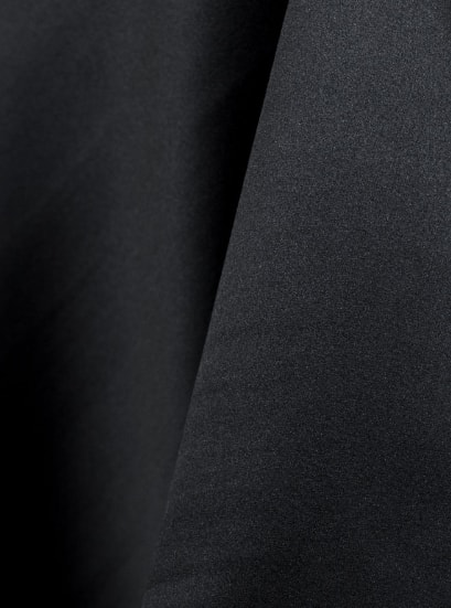 Black Matte Satin black linen and overlay fabric
