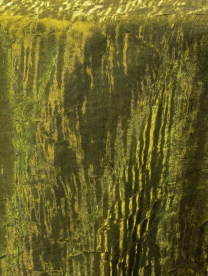 Moss Crush green linen and overlay fabric