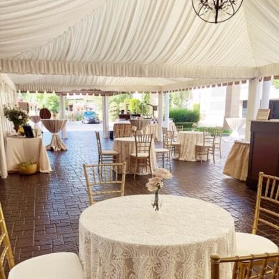 Gold Chiavari Chairs with Pearl Lolita at The Reserve