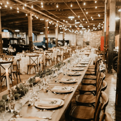 Farm Chairs with the Pilgram Farm Tables at Ford Piquette